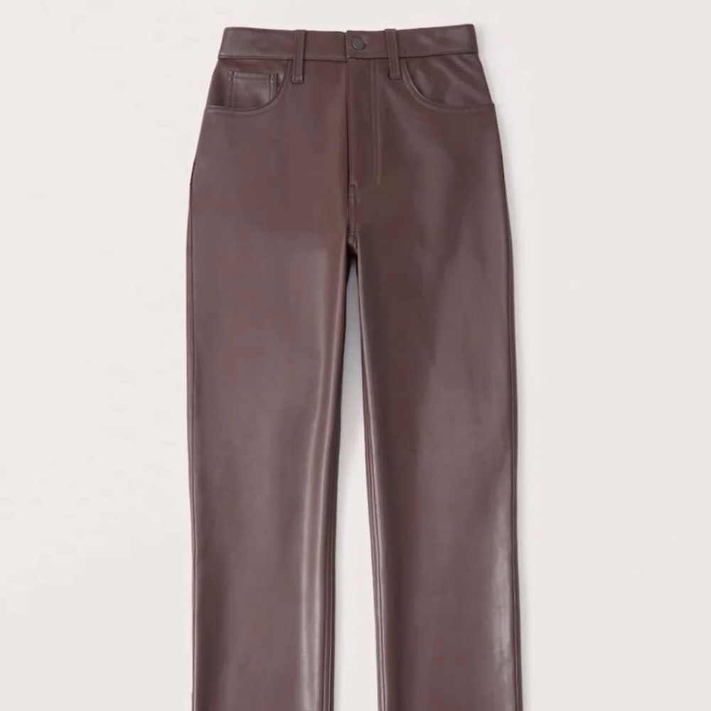 abercrombie and fitch curve love vegan straight pants